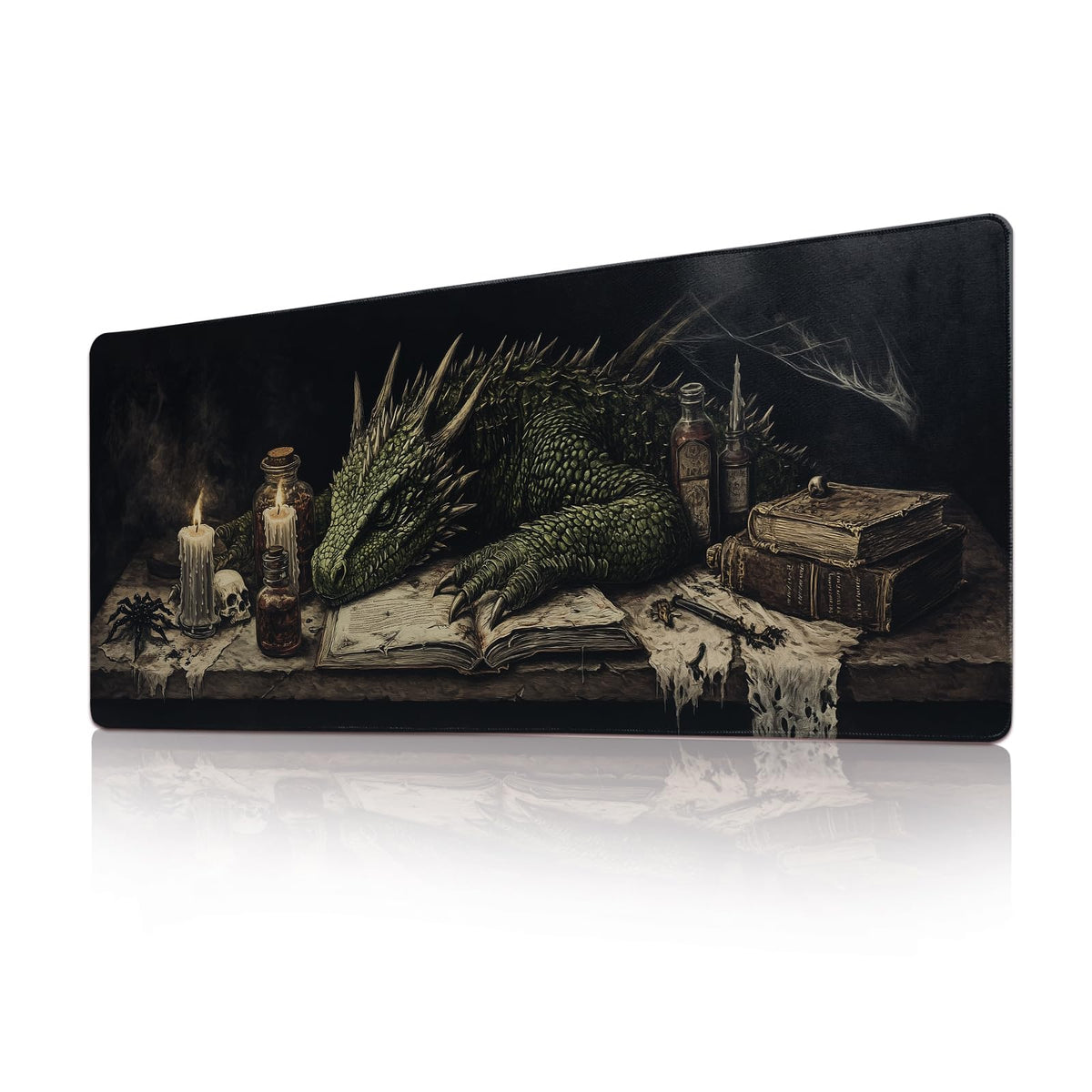 Desk Mat Mouse Pad Gaming Desk Pad XL Large Mouse Mat Office Decor Accessories (Sleeping Dragon)