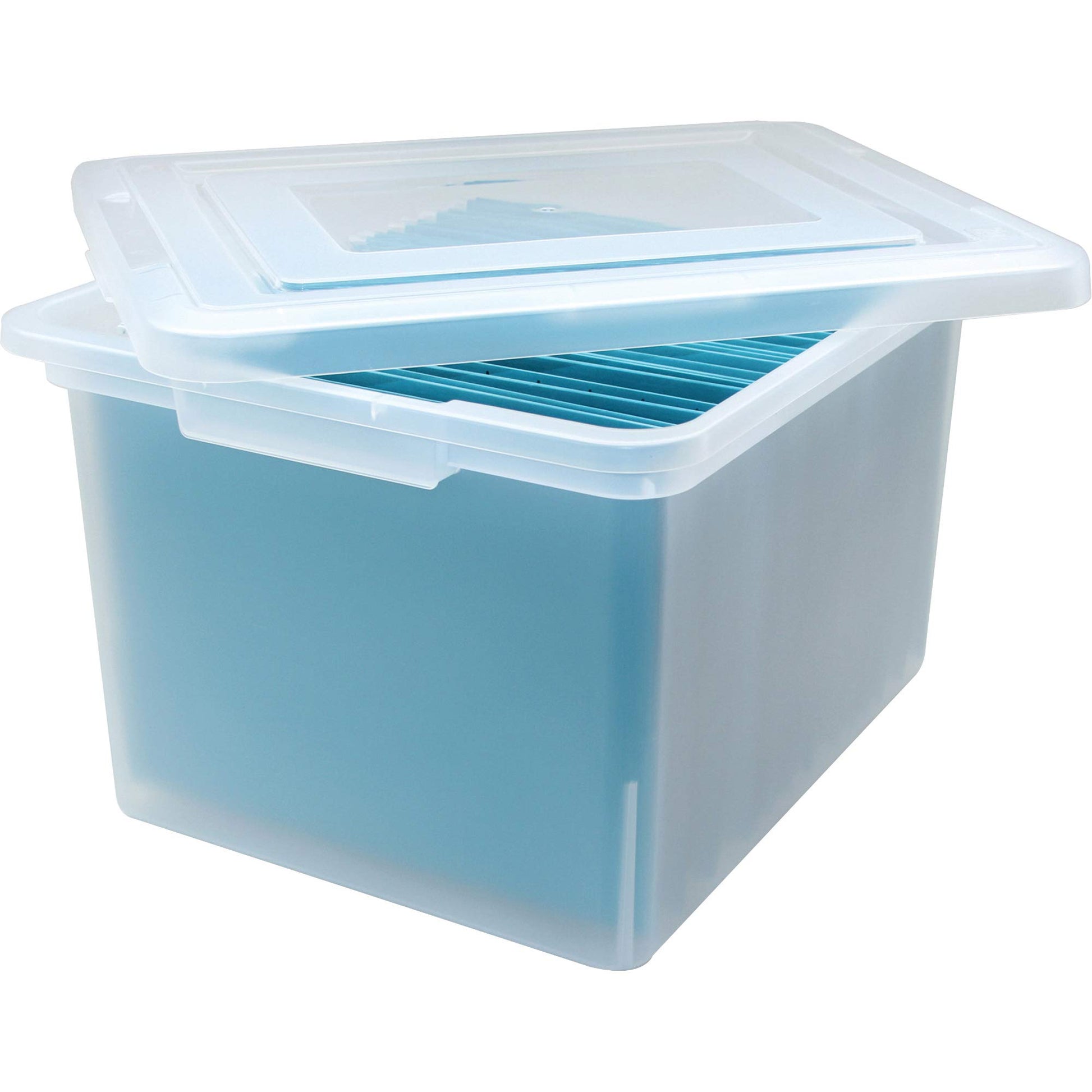 Lorell Storage Case File Box, Clear (LLR68925CT)