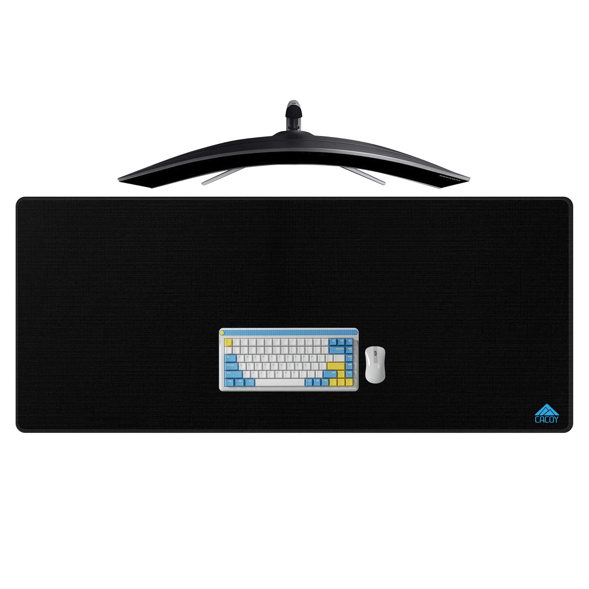 Cacoy 55"x24" Oversized Gaming Mouse Pad Computer Desk Mat for Gamer, Black