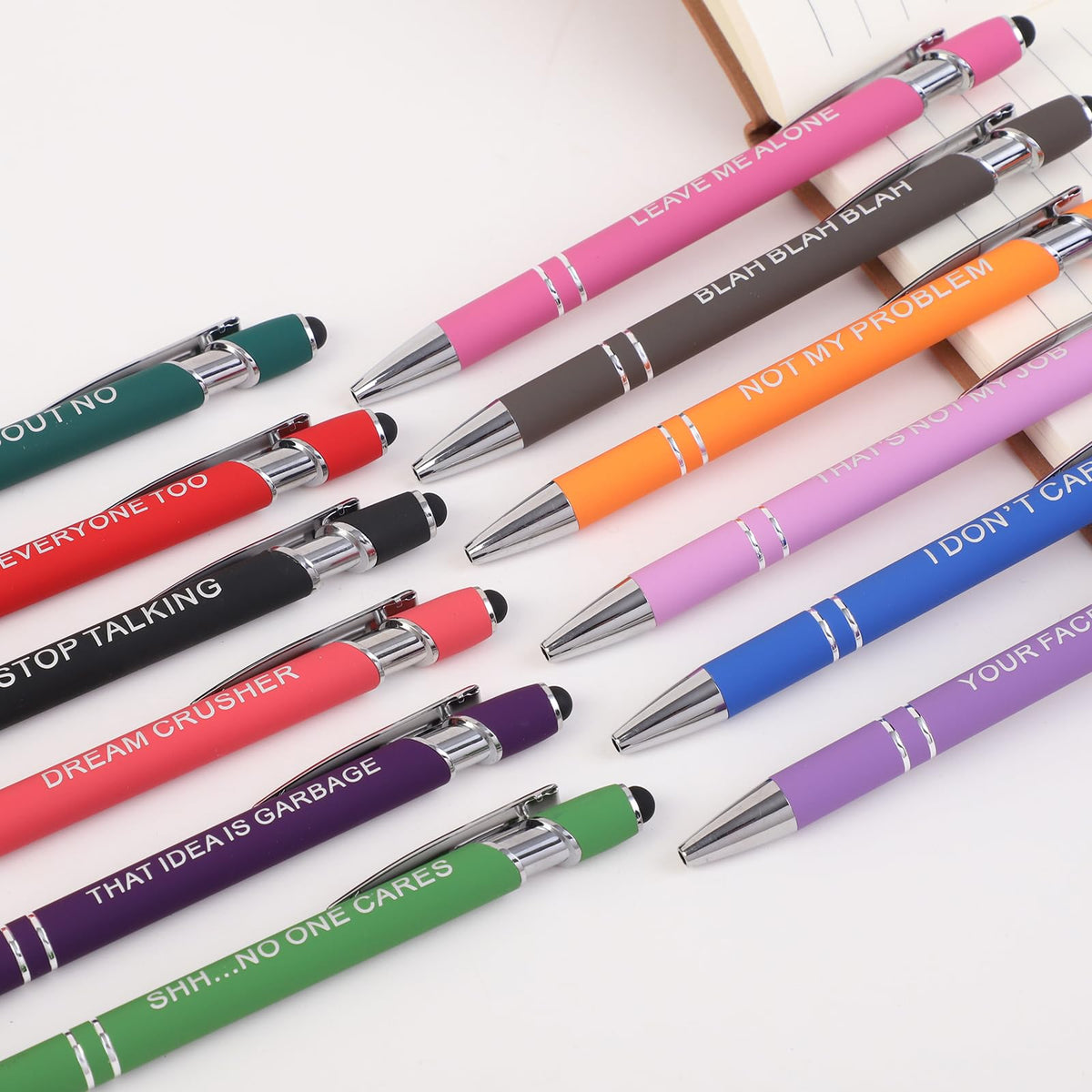WUXIPREP 48 Pcs Ballpoint Pens,Fine Point Smooth Writing Pens,Kawaii Pens For Writing Journaling
