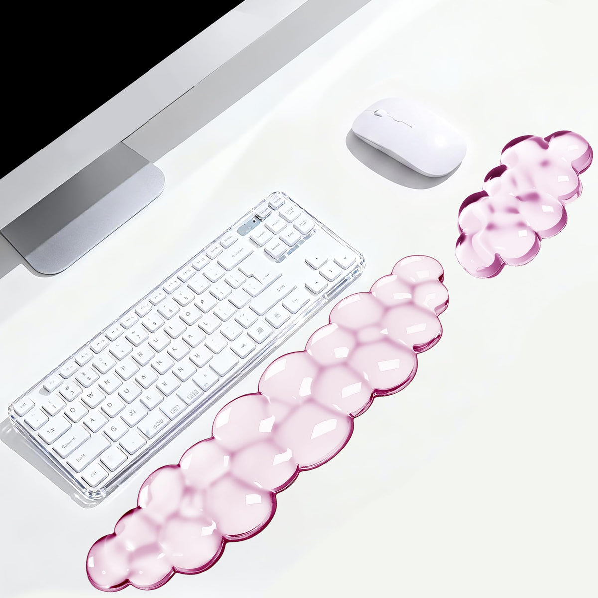 Cloud Wrist Rest Gel Set — Ergonomic Cloud Wrist Rest Keyboard and Mouse, Non-Slip Desk Accessories