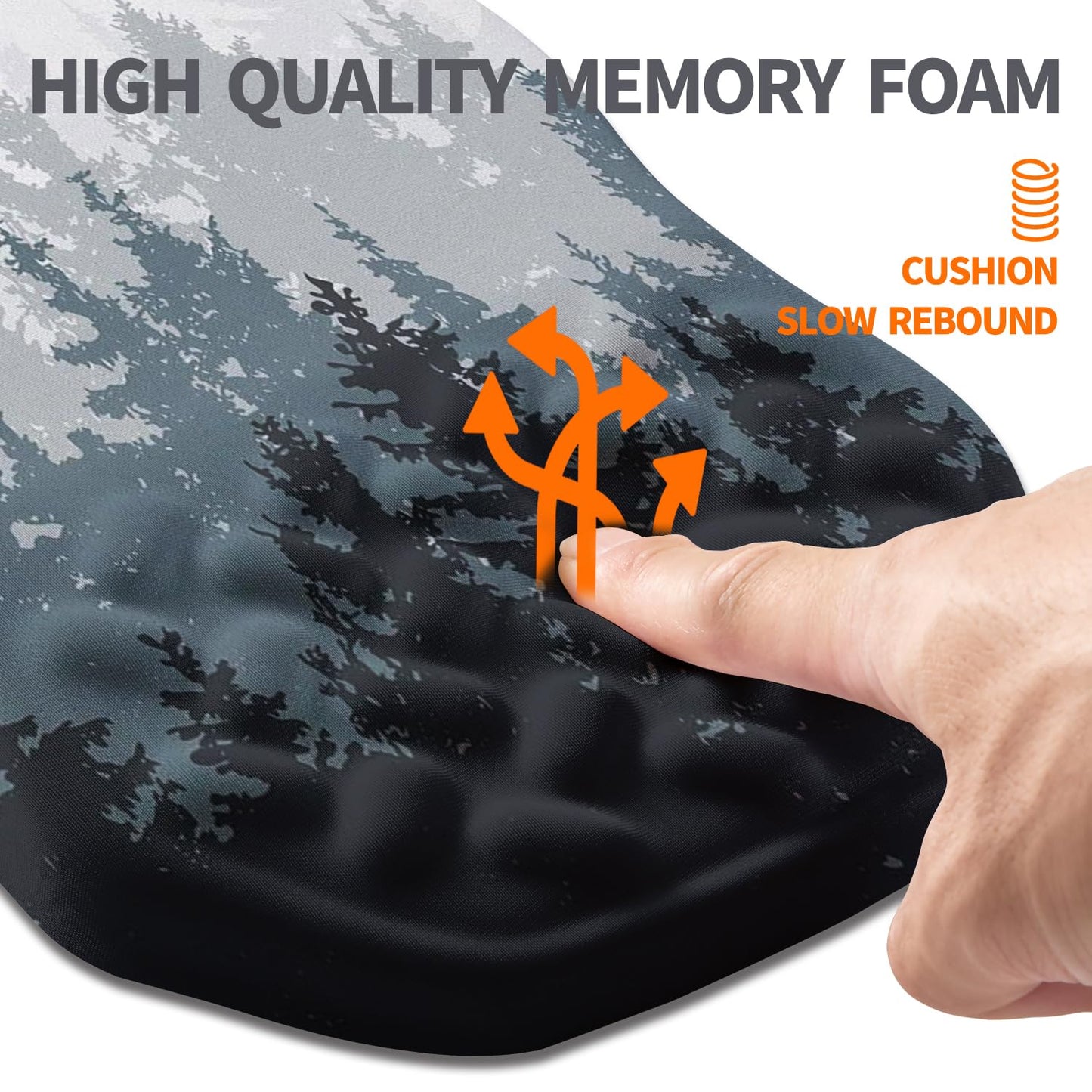 Armanza Ergonomic Slope Mouse Pad Wrist Support, Wrist Rest Mousepad for Carpal Tunnel Pain Relief