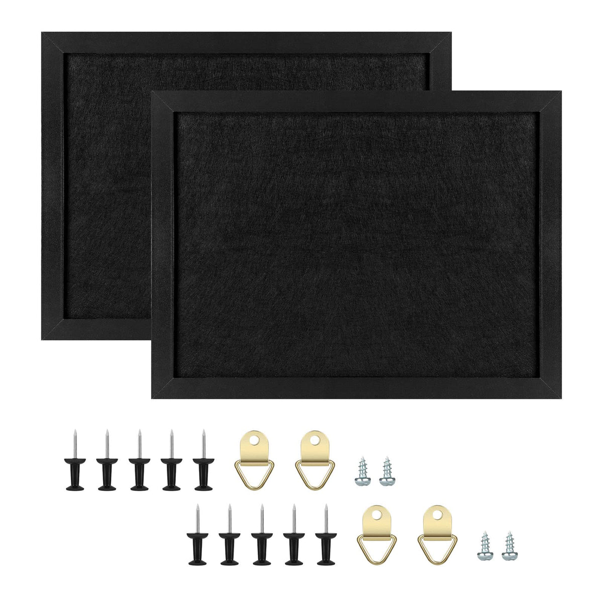 TORASO Cork Board Bulletin Board, 13" X 17" Cork Boards for Walls with Pins, Eye Bolts, gaskets