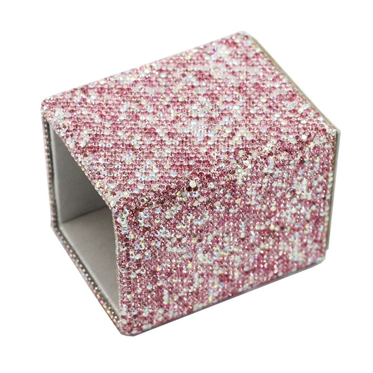 Bestbling crystal Bling Rhinestone Pen Pot Holder Box organizer Cosmetic Container (Square, Midium)