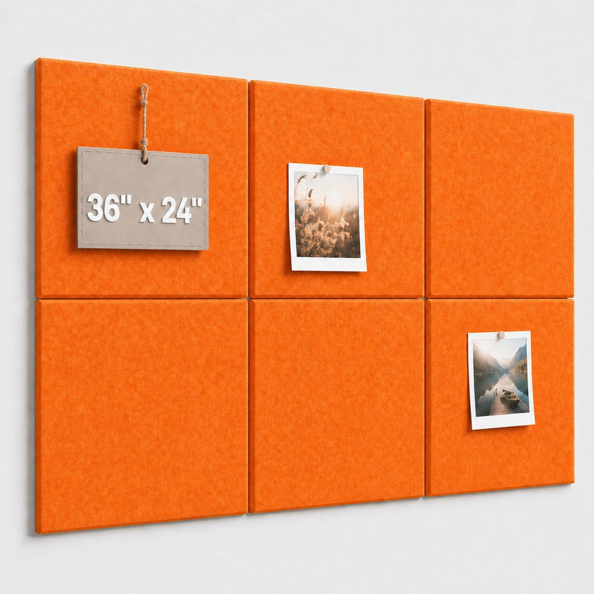 Baysola Felt Bulletin Board Tiles, Large Cork Board Alternative,24 x 36 in