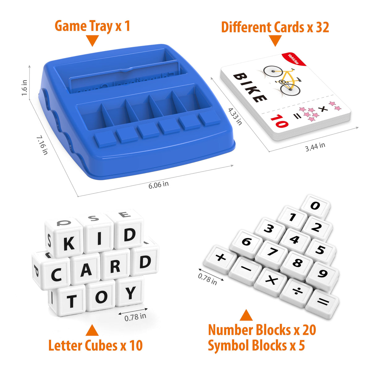 Yolscue Montessori Matching Letter Games,Educational Toys for 3-8 Year Olds Boys Girls,Alphabet