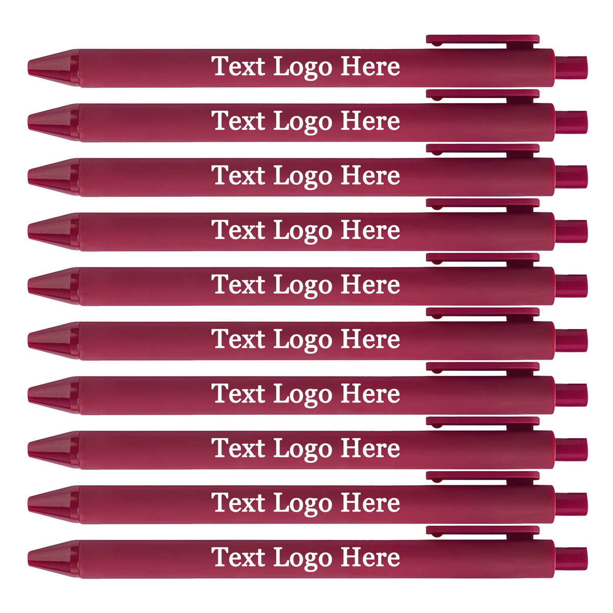 HEYZARDA Personalized Pens with Name Bulk 100-1000 Pcs, Wine