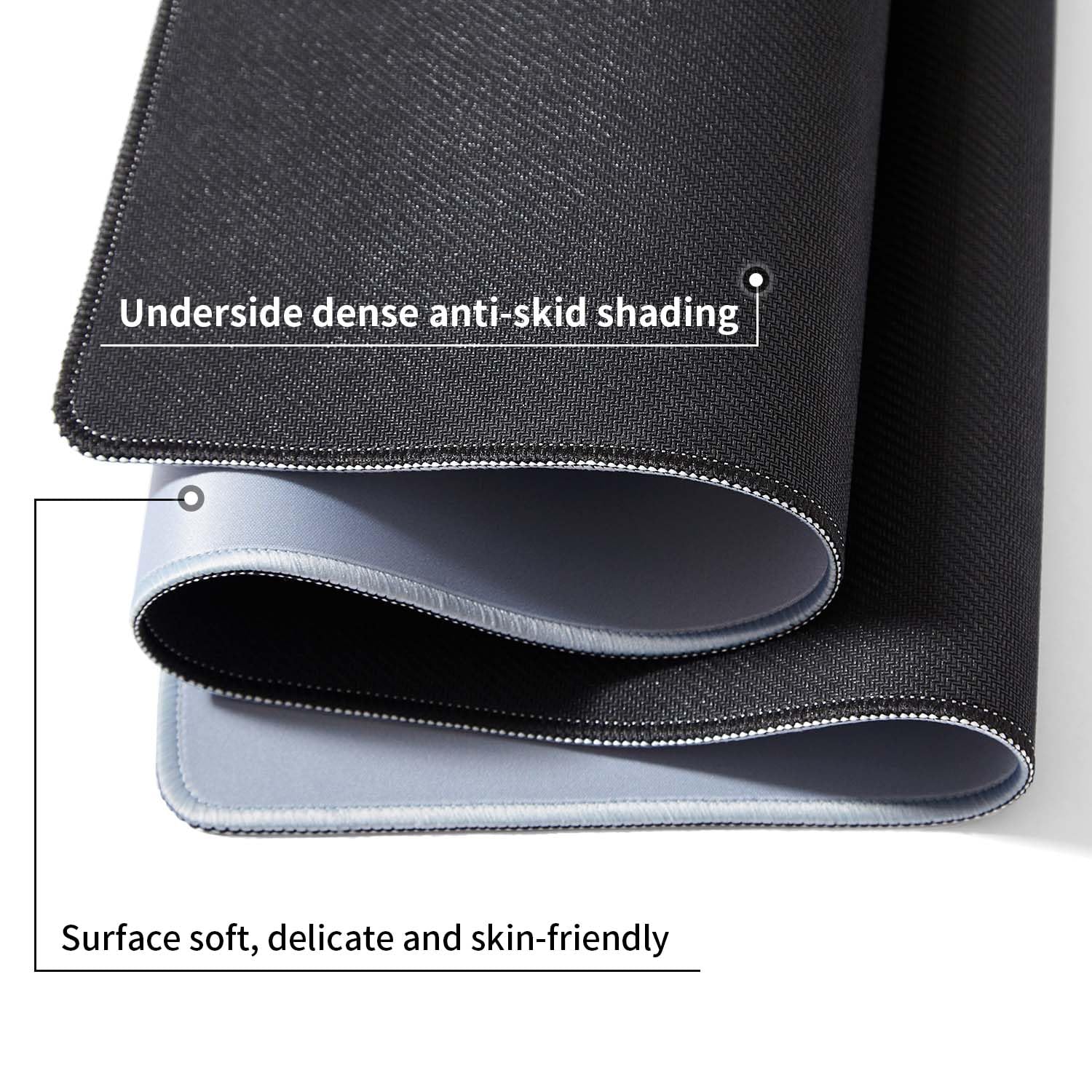 DOBAOJIA Mouse Pad Gray, Mouse and Keyboard Combo Pad XXXXL 39.4” x 19.7”