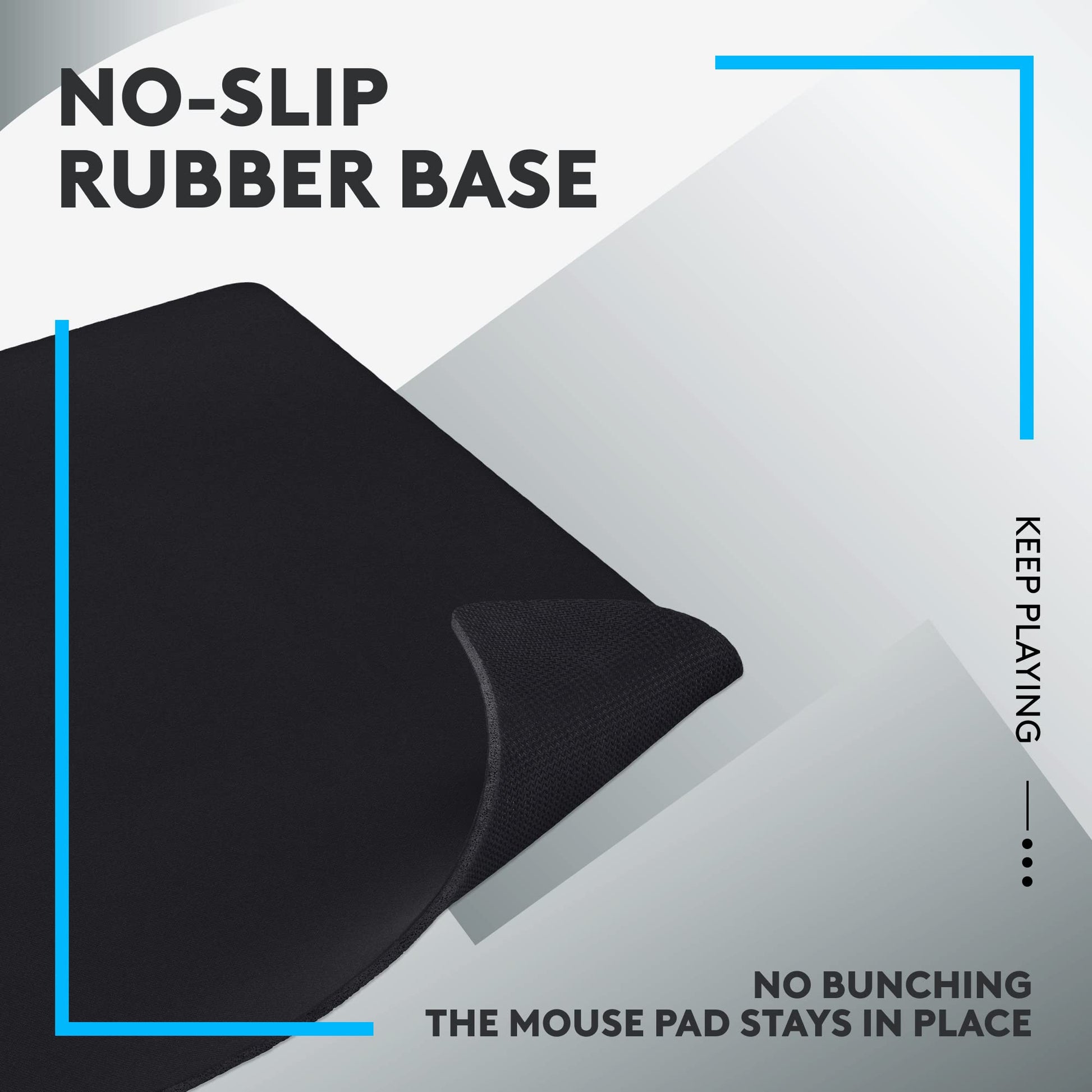 Logitech G640 Large Cloth Gaming Mouse Pad (600x460x3) - Black