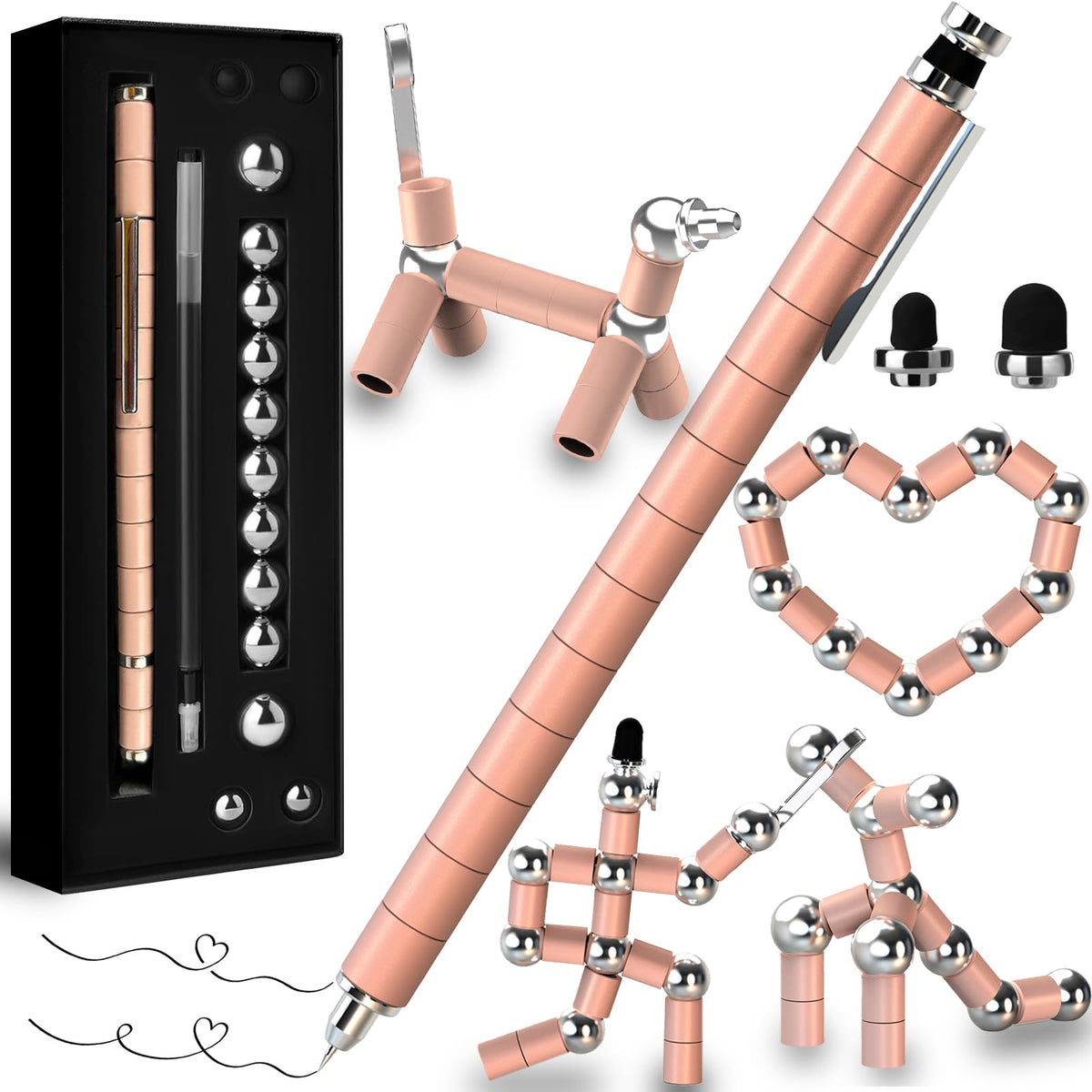 Fidget Gel Pen Teen Girls Gift Ideas - Unique Back to School Supplies Gift for Students & Teachers