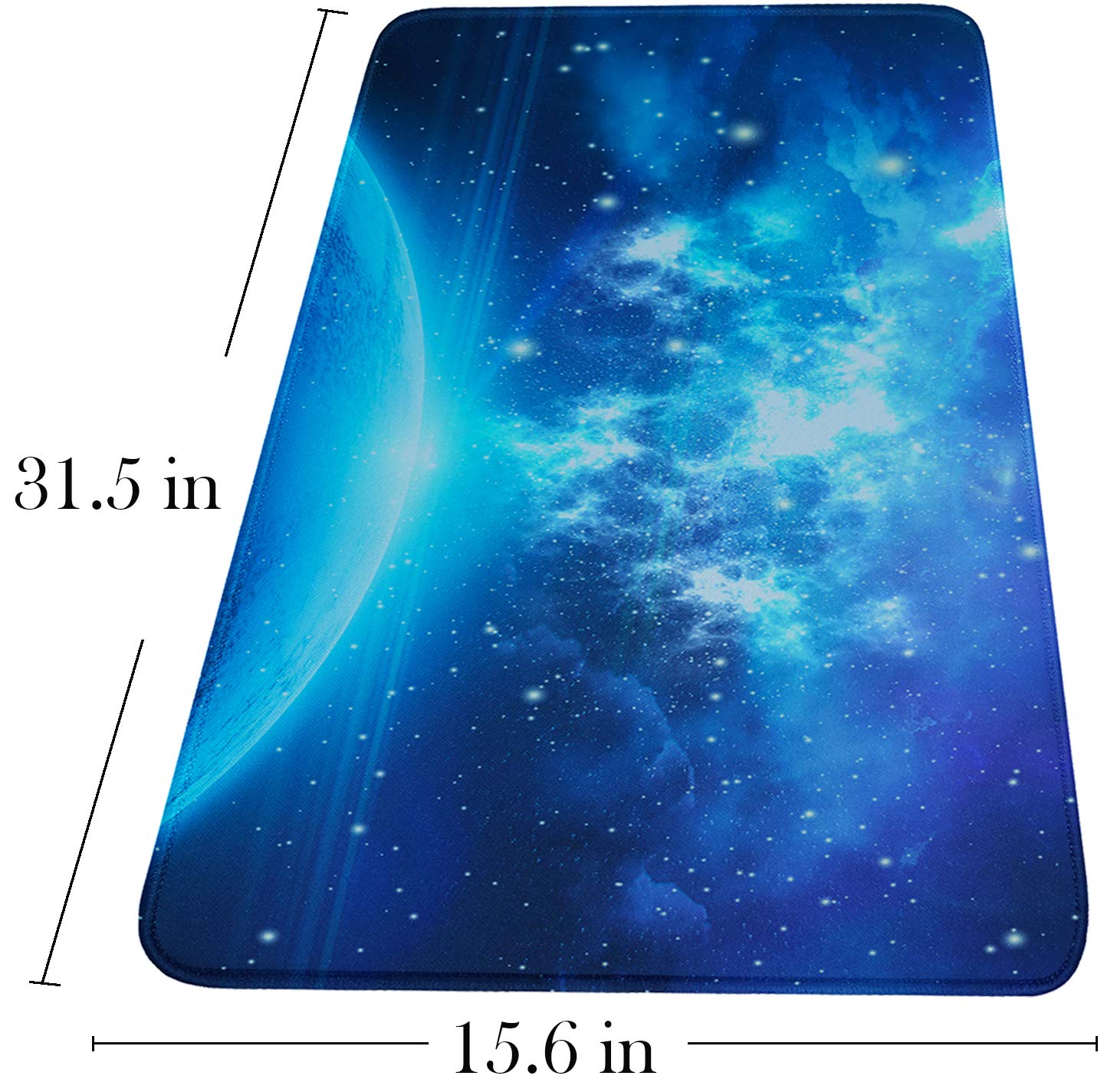 Extended Large Mouse Pad, Gaming Mouse Pad with Nonslip Base- Blue