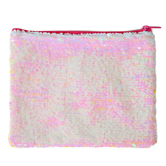 Style.Lab by Fashion Angels Magic Sequin Pouch - Pink Iridescent/White