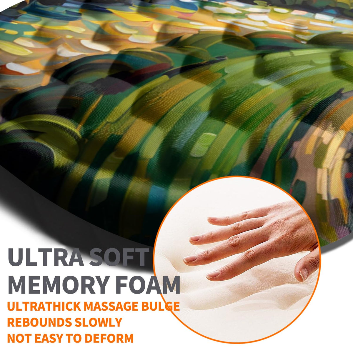 Armanza Ergonomic Joint Wrist Support Mouse Pad with Memory Foam Cushion Massage Bump, Carpal