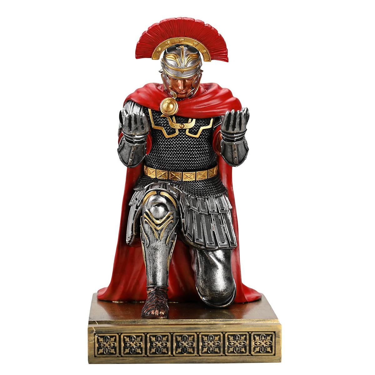 HDMbigmi Centurion Cloak Warrior Pen Holder Phone Stand for Desktop Silver