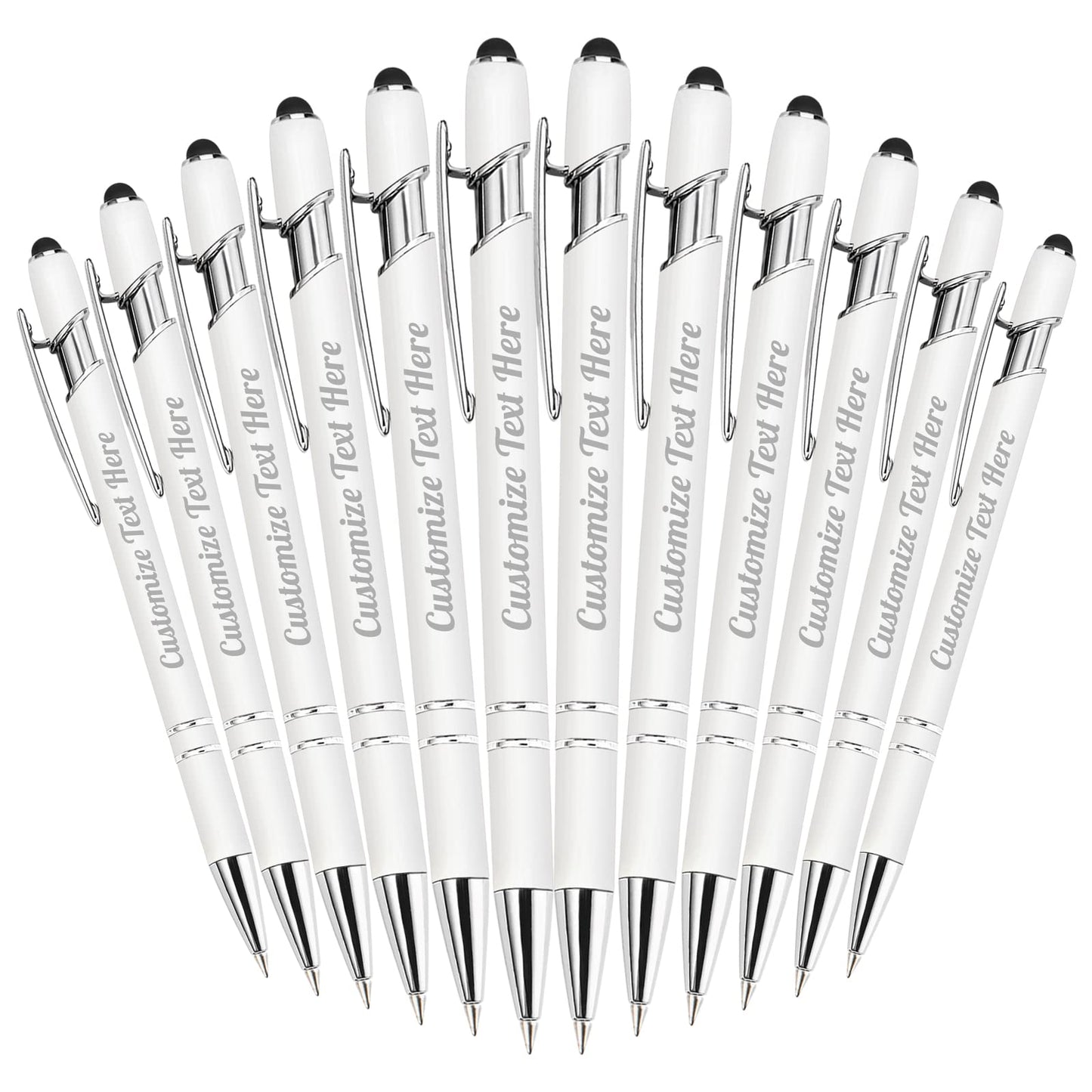 Up to 500 Personalized Pens Bulk Custom Ballpoint Pens with Business Name Message Logo, Customized
