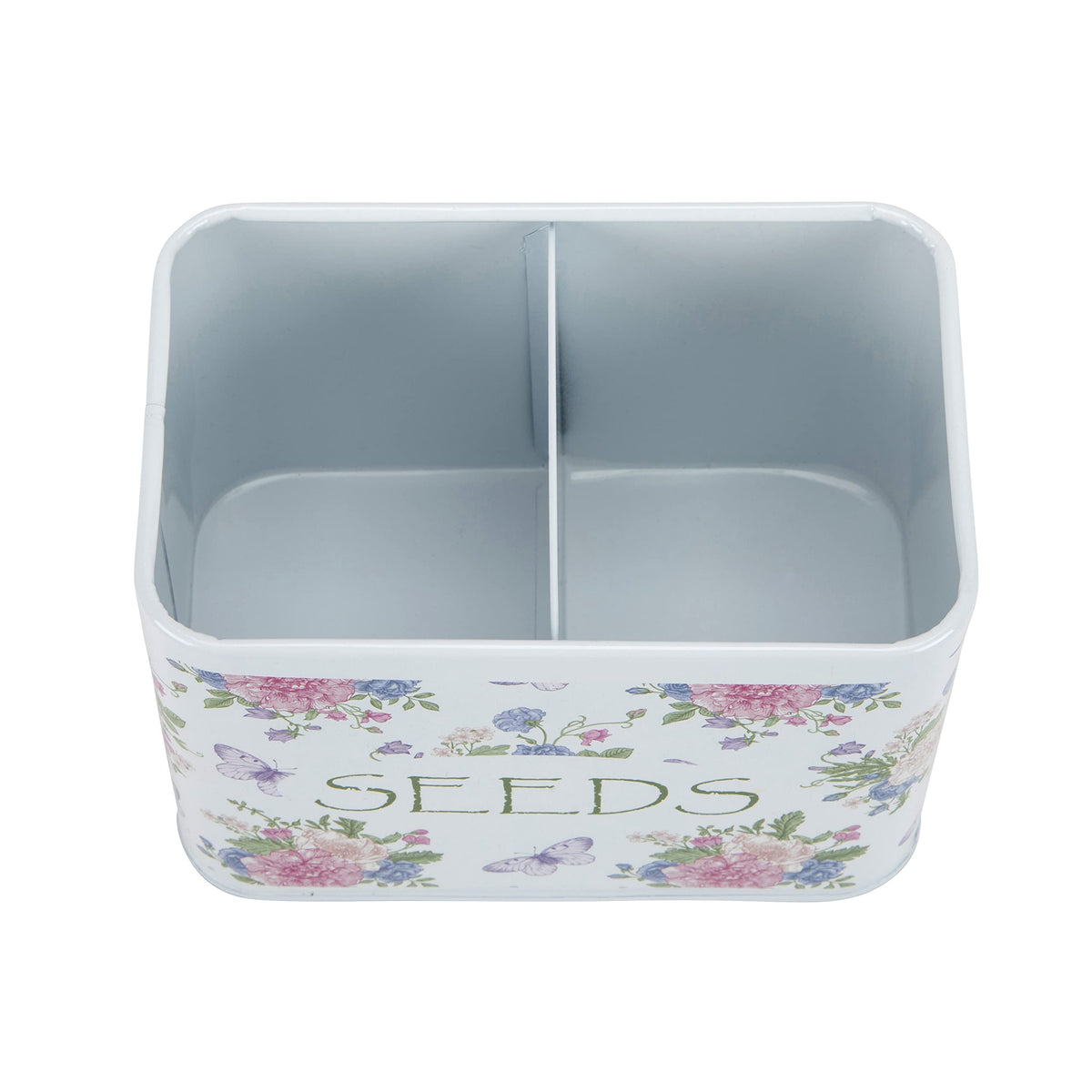 Katai – Seed Storage Box – Durable Metal Organizer for Gardeners with Lid, Monthly Dividers, 20