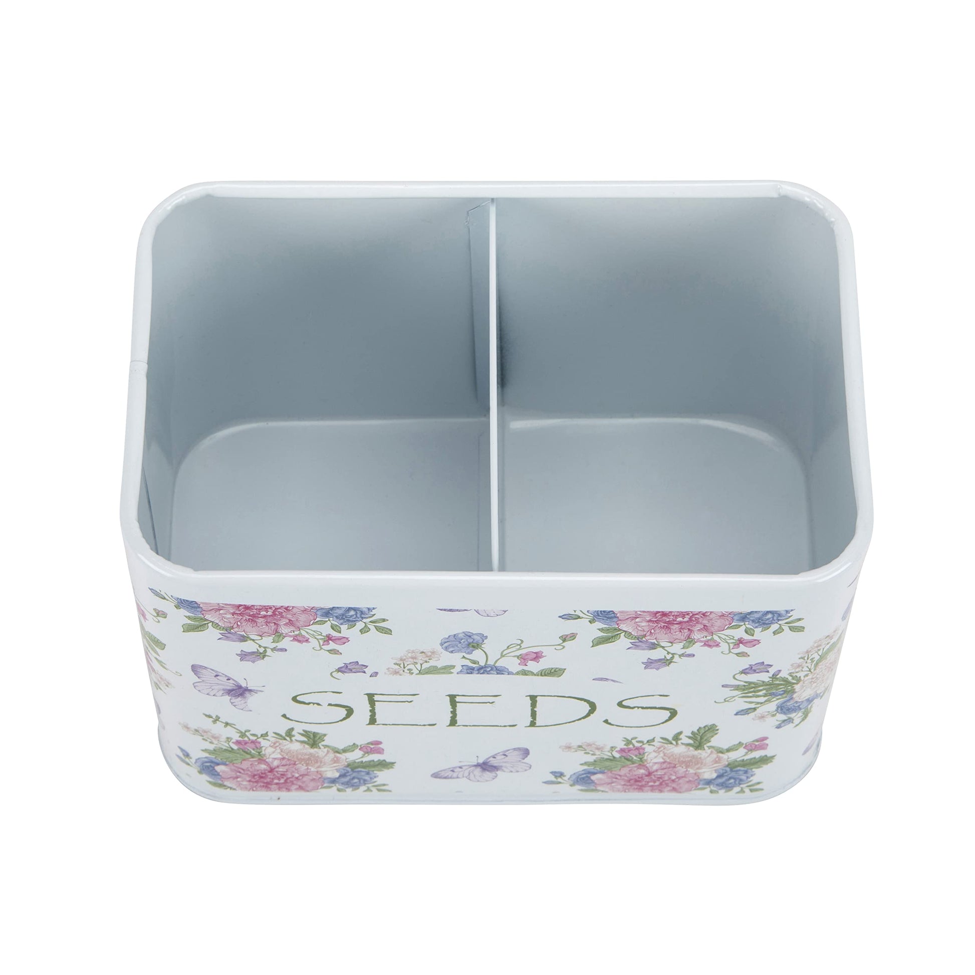 Katai – Seed Storage Box – Durable Metal Organizer for Gardeners with Lid, Monthly Dividers, 20