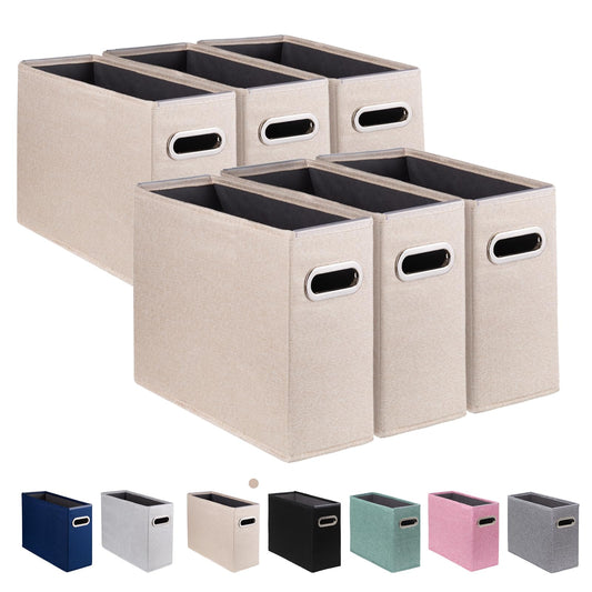ComfortKeeper 6 Pack Letter Size File Storage Box Collapsible，Fabric Hanging File Folders