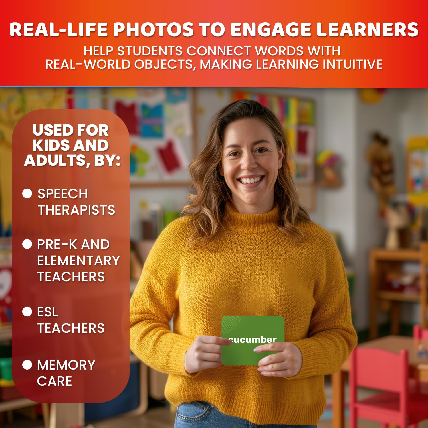 Vocabulary Builder Flash Cards for Kids Ages 4-8 — Speech Therapy Materials