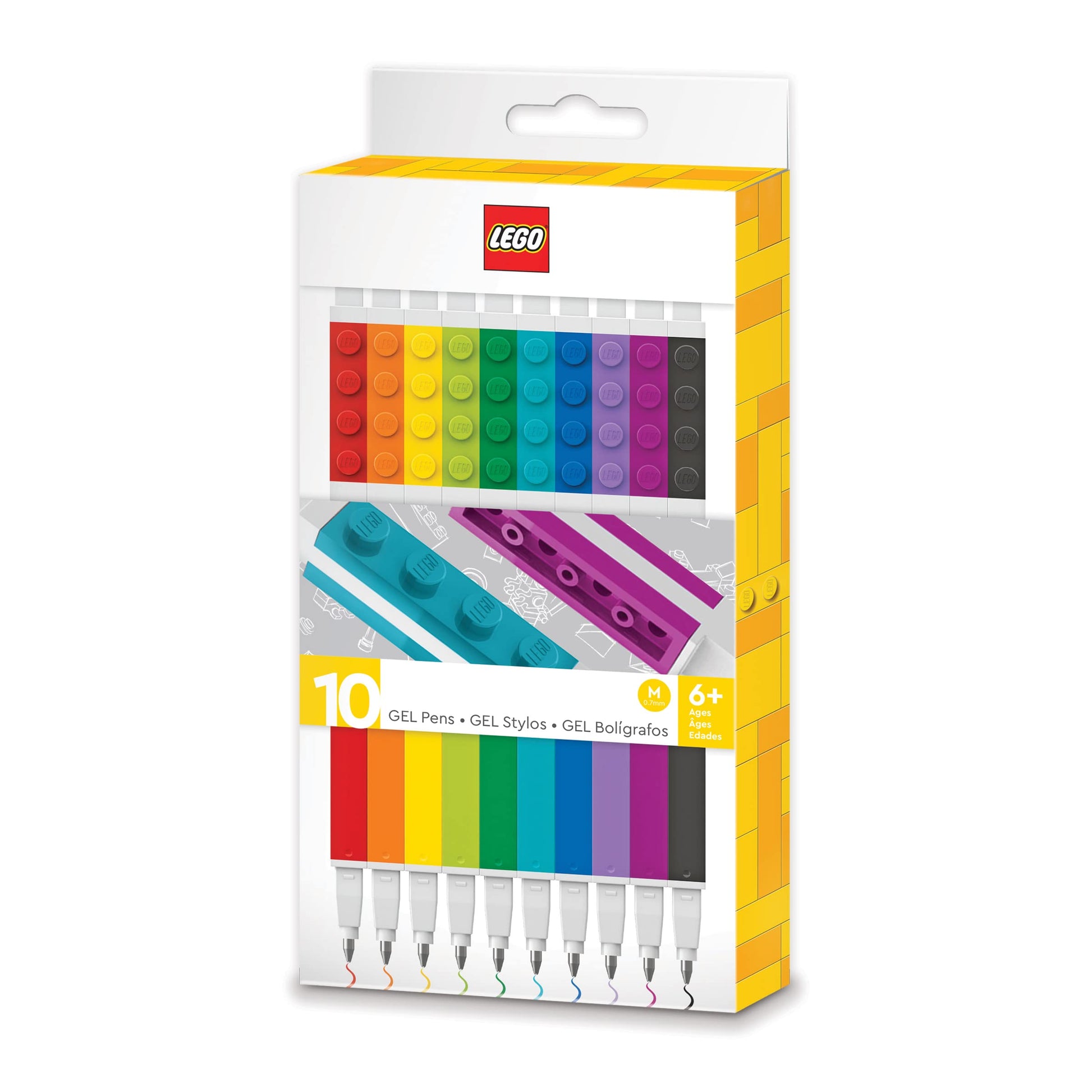IQ LEGO Stationery 10 Pack Gel Pens (53100)