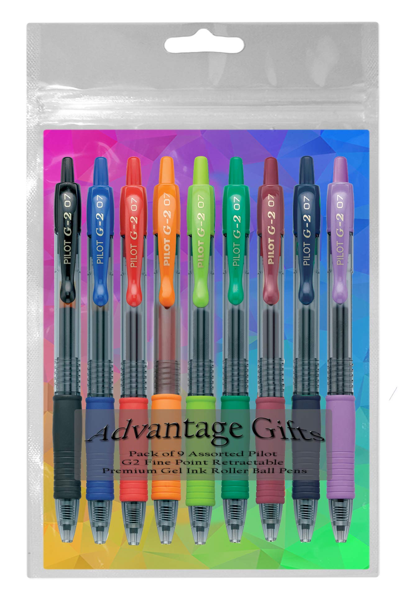 Advantage Gifts G2 Retractable Premium Gel Ink Roller Ball Pens Fine Point Fine Point (.7mm)