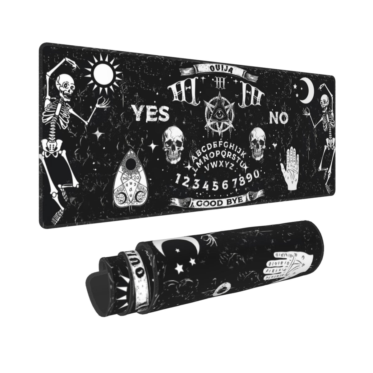 Gothic Skull Mouse Pad Extended Large Gaming Mouse Pad XL Stitched Edges for Gamer Home Office 31.5
