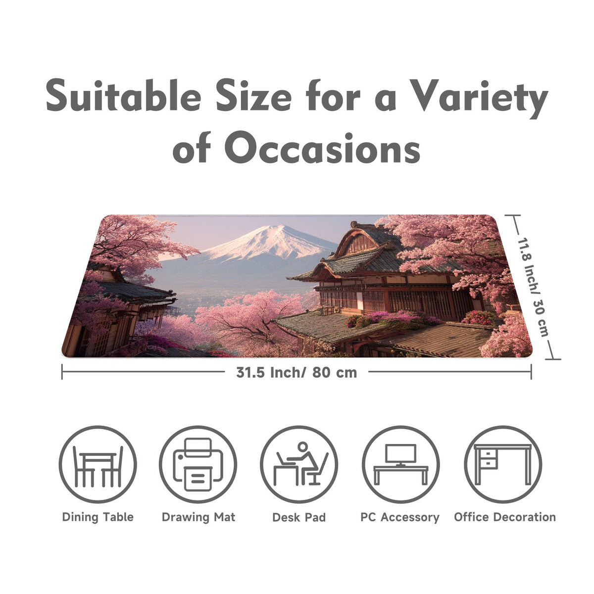 Desk Mat Mouse Pad Gaming Desk Pad XL Large Mouse Mat Office Decor Accessories (Pink A)