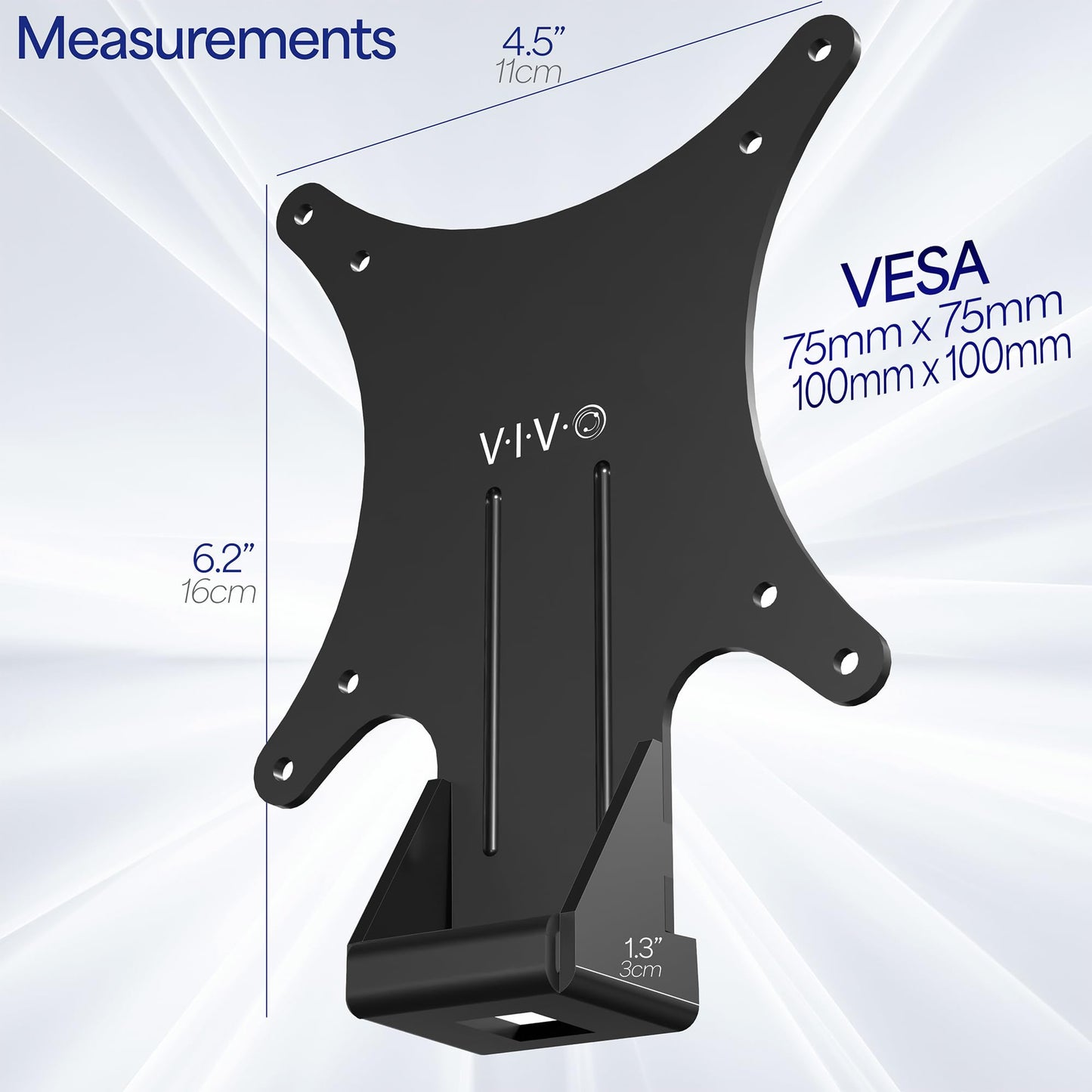 VIVO Steel Quick Attach VESA Adapter Plate Bracket, MOUNT-HP27ER