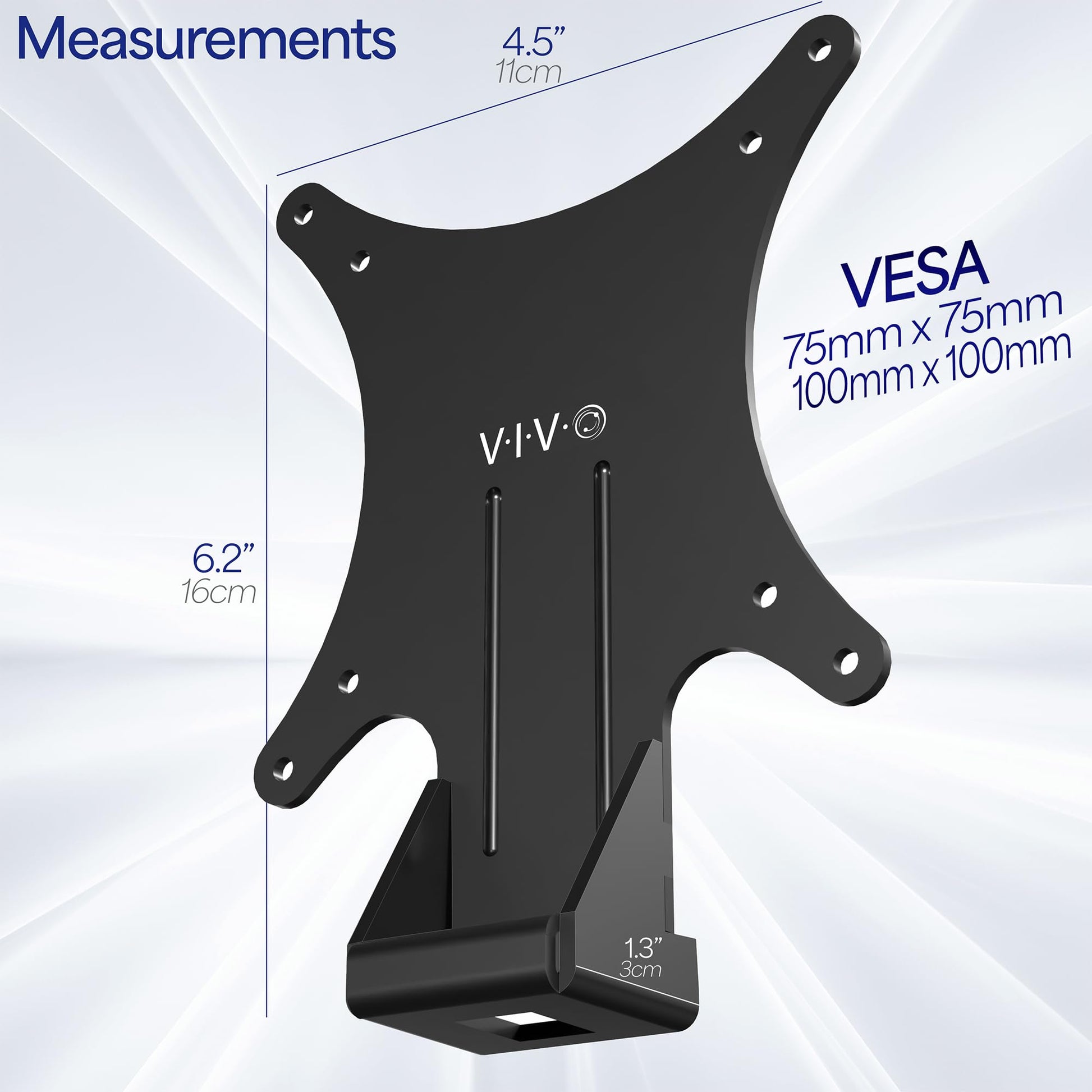 VIVO Steel Quick Attach VESA Adapter Plate Bracket, MOUNT-HP27ER