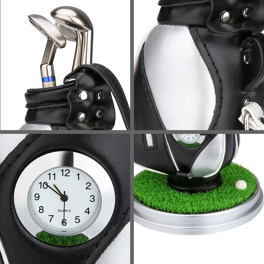 10L0L Golf Pens with Golf Bag Holder, Novelty Unique with 3 Pieces Aluminum Pen for Golf Fanatic