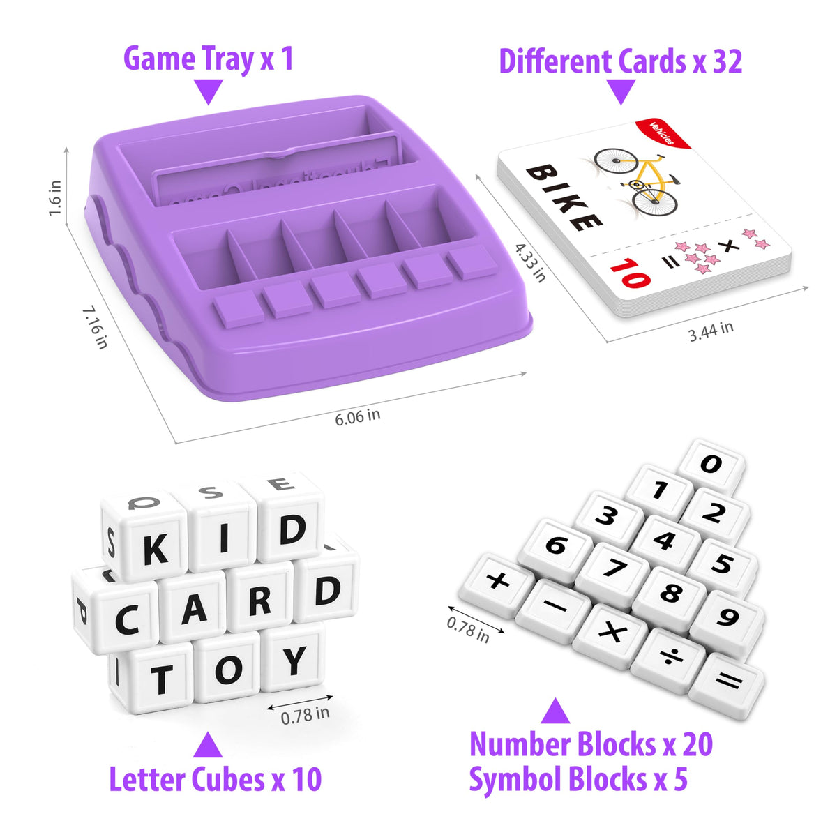 Yolscue Montessori Matching Letter Games,Educational Toys for 3-8 Year Olds Boys Girls,Alphabet