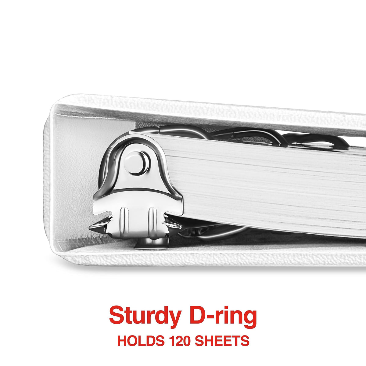 Staples 1/2" 3-Ring View Binder, D-Ring, White, 4/Pack