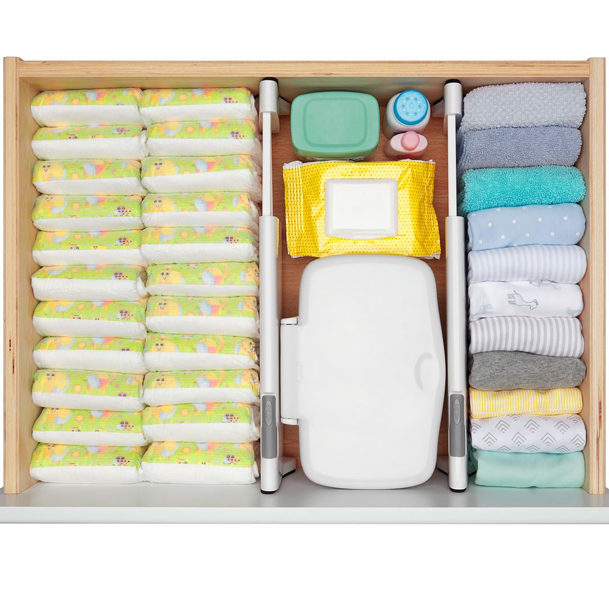 OXO Tot Expandable Dresser Drawer Divider, 4-Pack