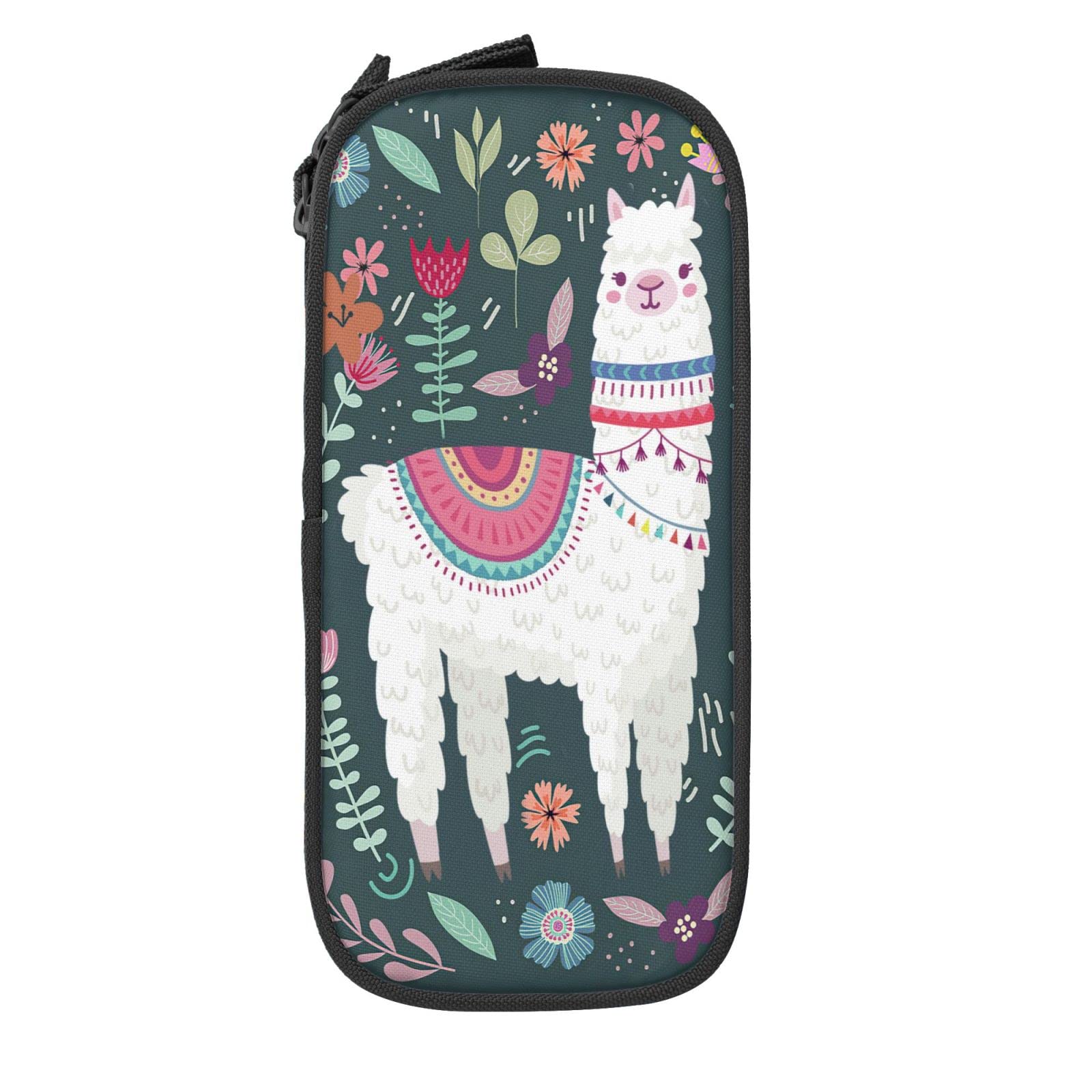 YETTA YANG Cute Llama Flower Pencil Box Case for Pen Holders Office Supplies Big Capacity large