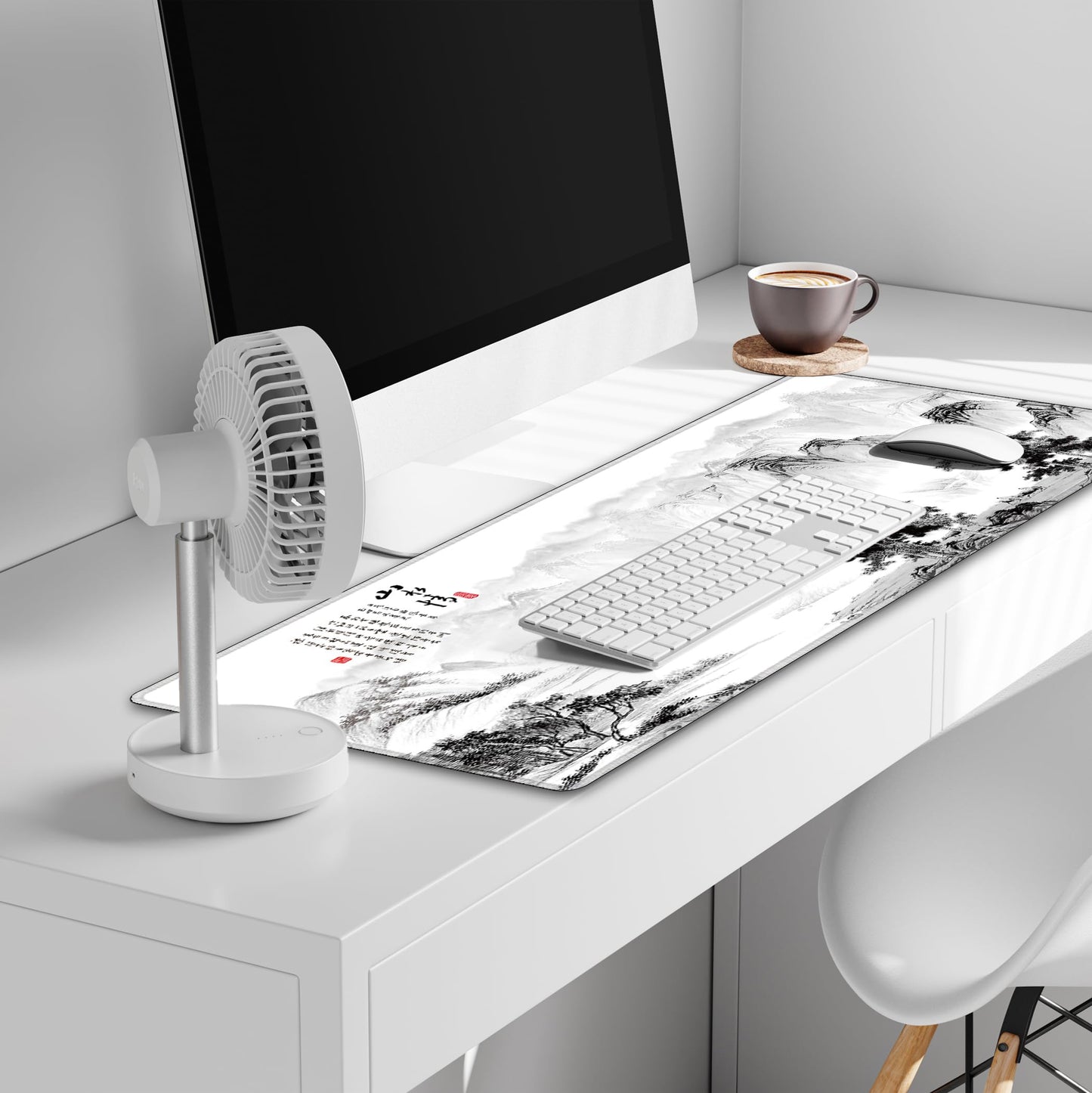 LL-COEUR Pattern XXL Computer Mouse Pad 35.4x15.7x0.12inch, Large PC Keyboard Mousepad with