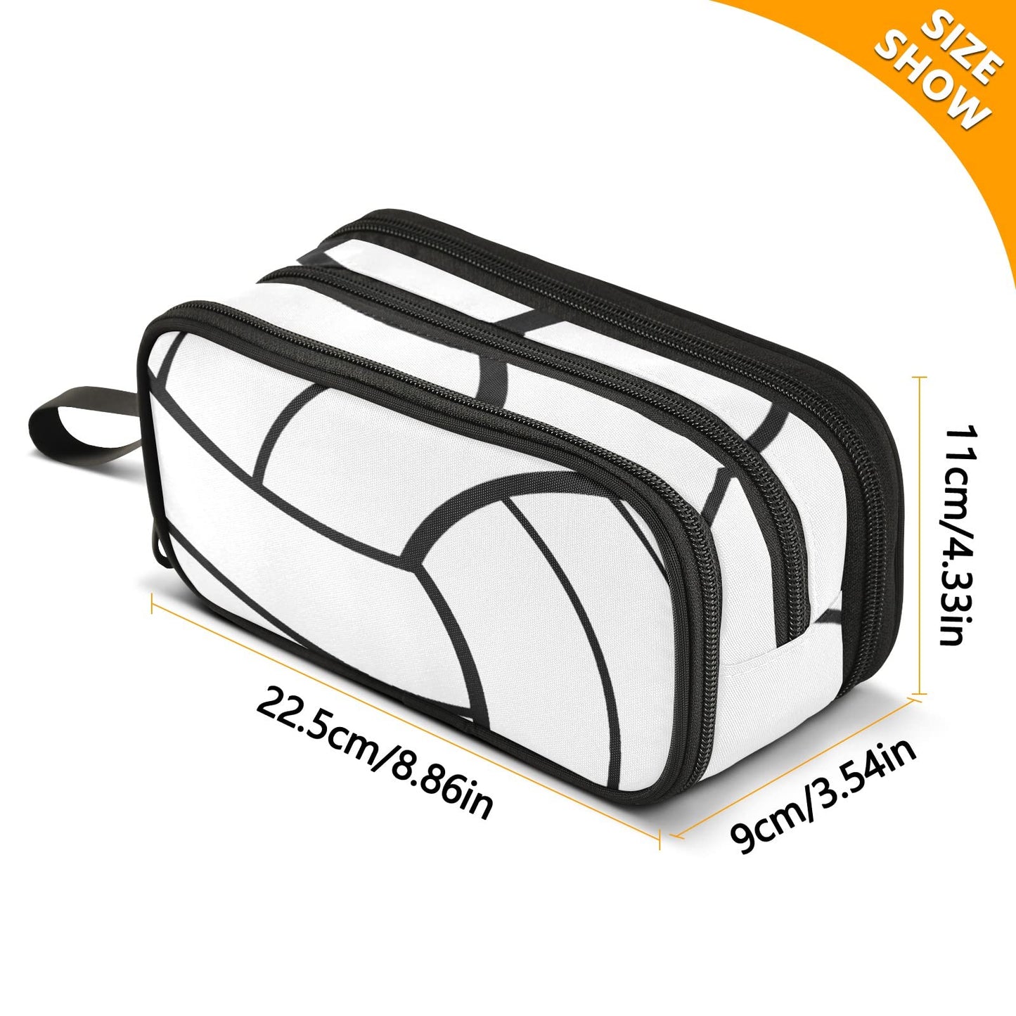 XUWU Volleyball Large Capacity Pencil Case Pencil Pouch Pen Box