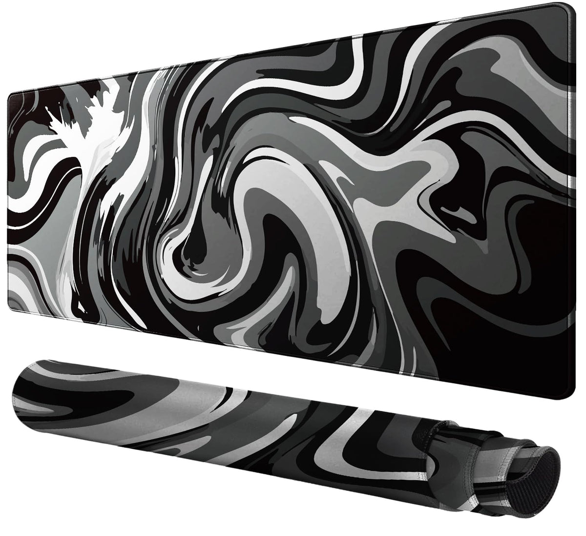 Rcege Large Gaming Mouse Pad Extended Desk Mat with Non Slip Stitched Edge