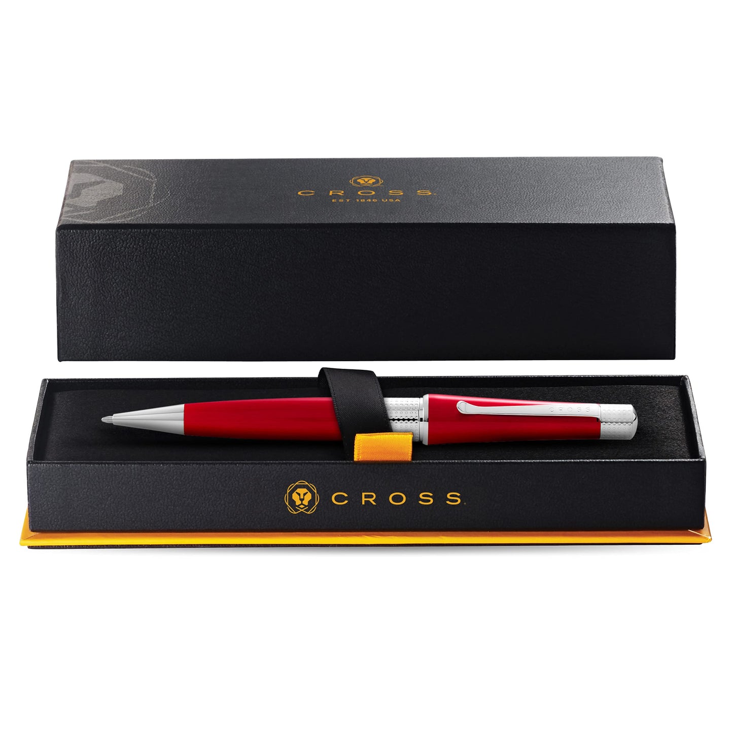 Cross Beverly Refillable Ballpoint Pen, Medium Ballpen, Includes Premium Gift Box - Translucent Red