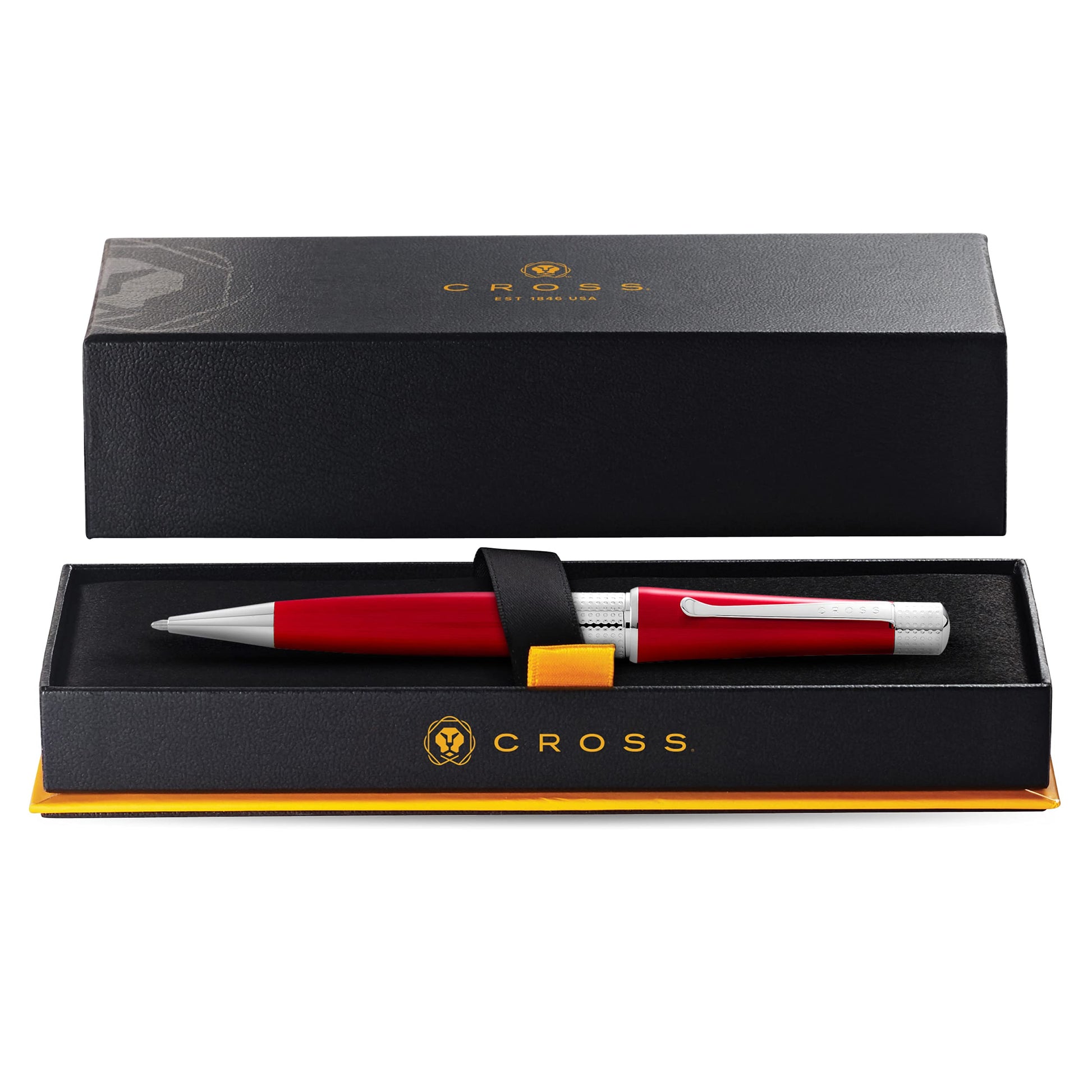 Cross Beverly Refillable Ballpoint Pen, Medium Ballpen, Includes Premium Gift Box - Translucent Red