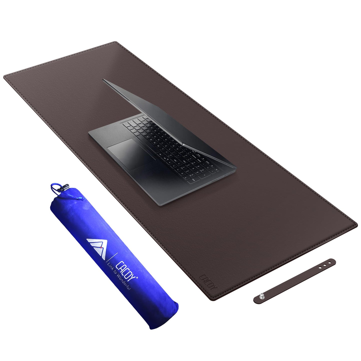 Cacoy 40" x 16" PU Leather Desk Pad Blotters, XXL Large Computer Mouse Pad for Office and Home