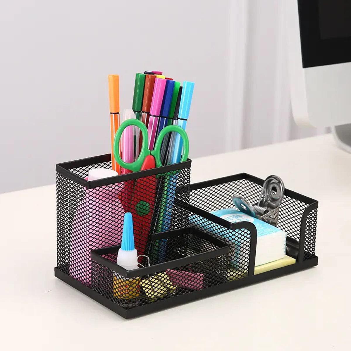 Mesh Desk Organiser and Pen Holder - Office Supplies Accessories - School Supplies Organiser - Pen