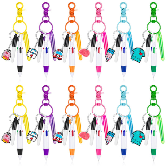 KFPPLXQ 60 Pieces Mini Highlighter Nurse Pens for Badge Reel