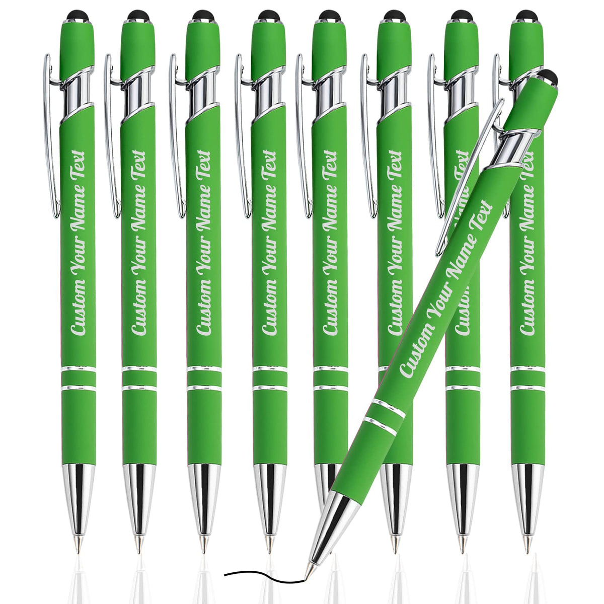 Westpearl Personalized Pen12pcs Bulk,Custom Ballpoint Pens with Engraved Business Name Message