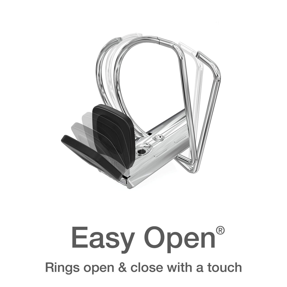 Oxford 1.5 Inch Binders, 4 Pack, 3 Ring Binder, ONE-Touch Easy Open D-Rings, Holds 375 Sheets