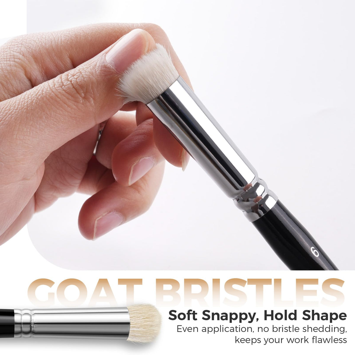 Golden Maple Drybrush Miniature Paint Brushes -10pcs Micro Detail Paint Brush Set, Small Fine