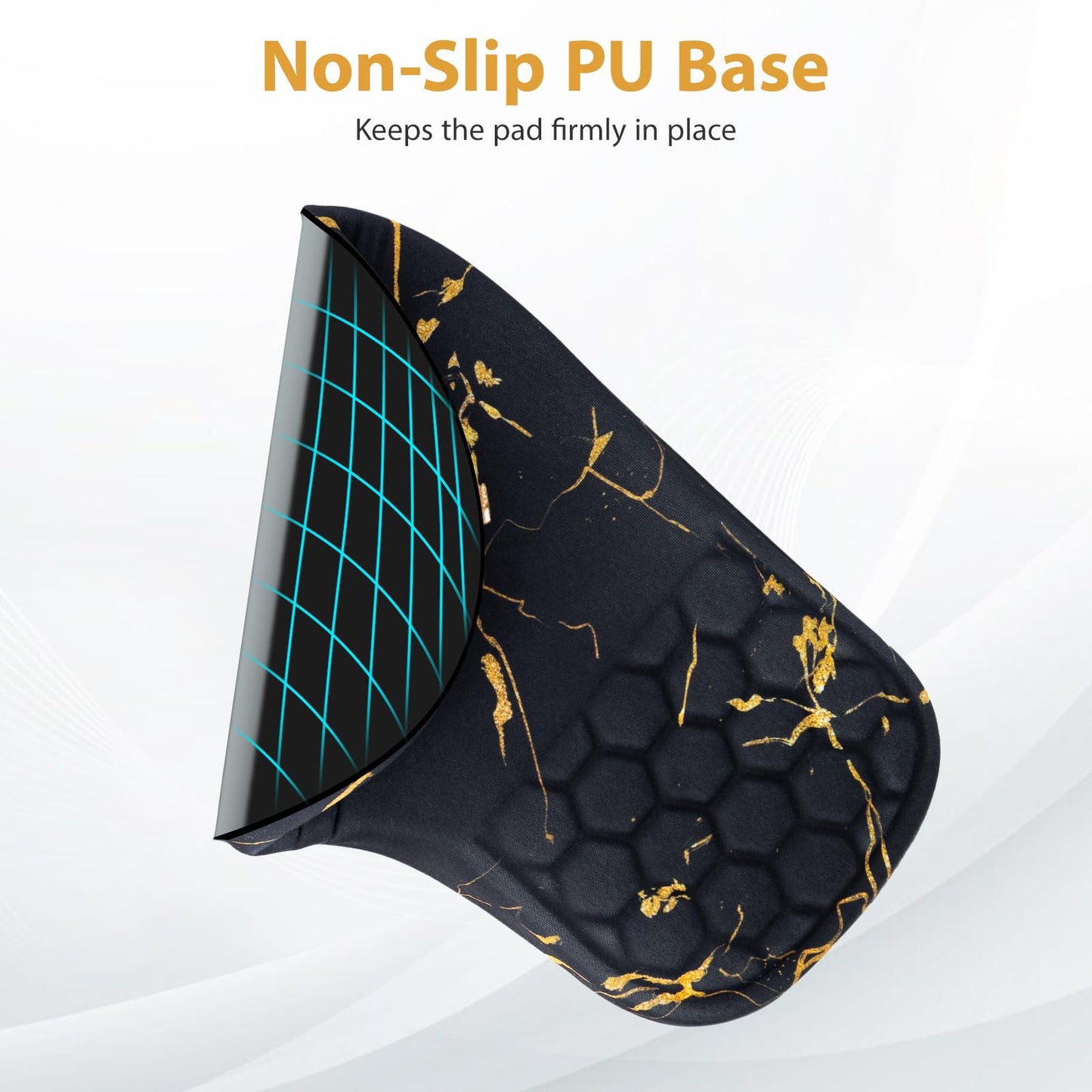 EYROZILL 3 in 1 Ergonomic Wrist Rest for Keyeboard and Mouse, Non-Slip Desk Mouse Pad with Wrist