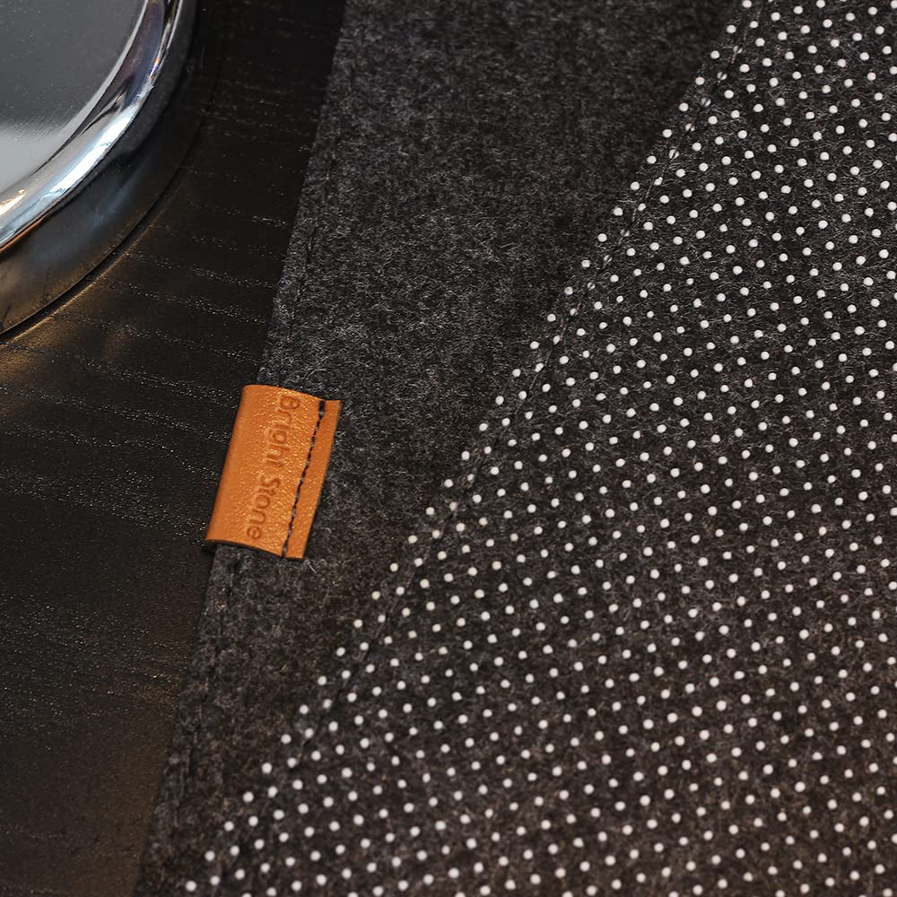 Bright Stone Felt Desk Mat,Non-Slip Mouse Pad, 27.5"x11.8" Office Supplies Desk Protector, Desk