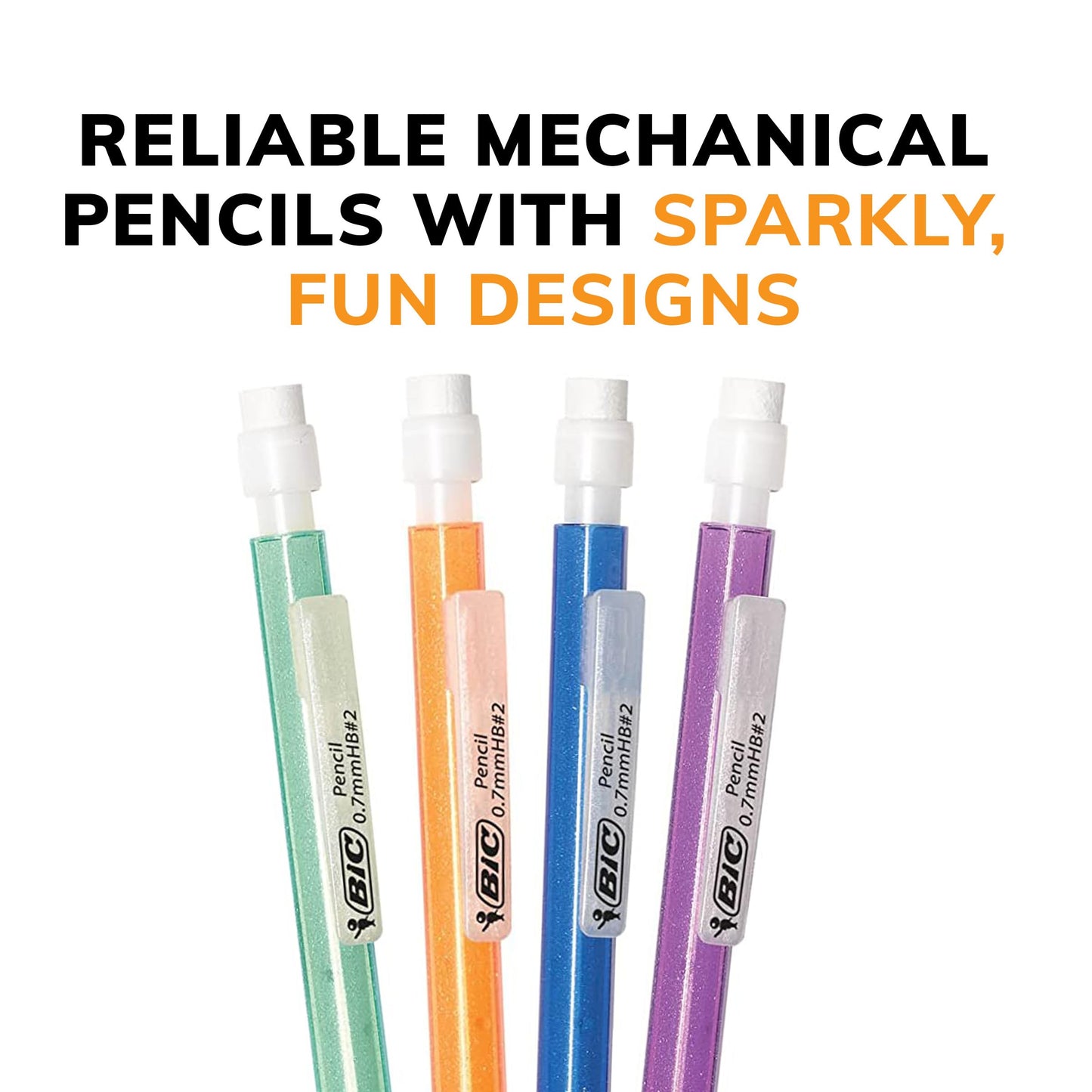 BIC Mechanical Pencils #2 Extra Smooth, 0.7mm & 0.5mm, 80 Pack
