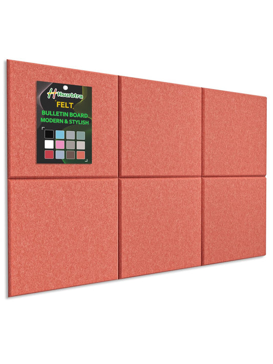 Hsurbtra Large Cork Board for Wall 36 x 24 Inch, 6 Pack Felt Bulletin Notice Board with Pushpins