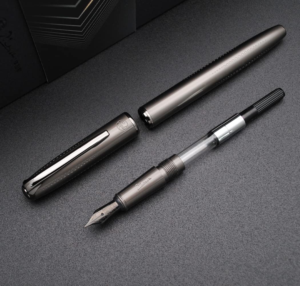 Picasso 916 Malage Fountain Pen Original Box New Version (Starlit Night Gray, Extra Fine Nib 0.38mm)